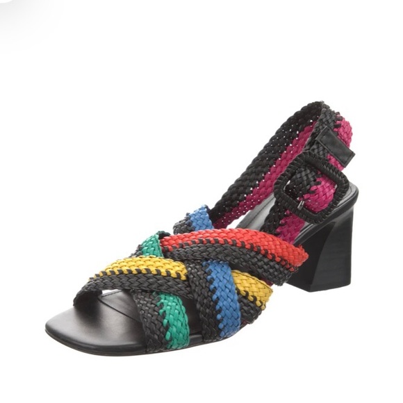 Donald Pliner rainbow 🌈 Rhonda braided block heel sandals BRAND NEW - Picture 6 of 10